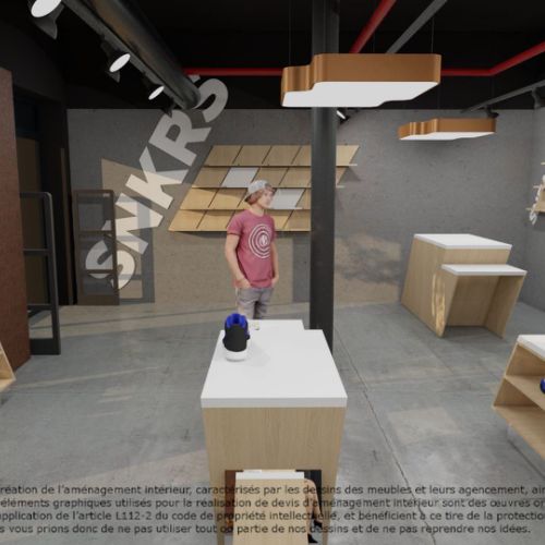 Conception de boutique et Agencement de magasin et travaux à Paris